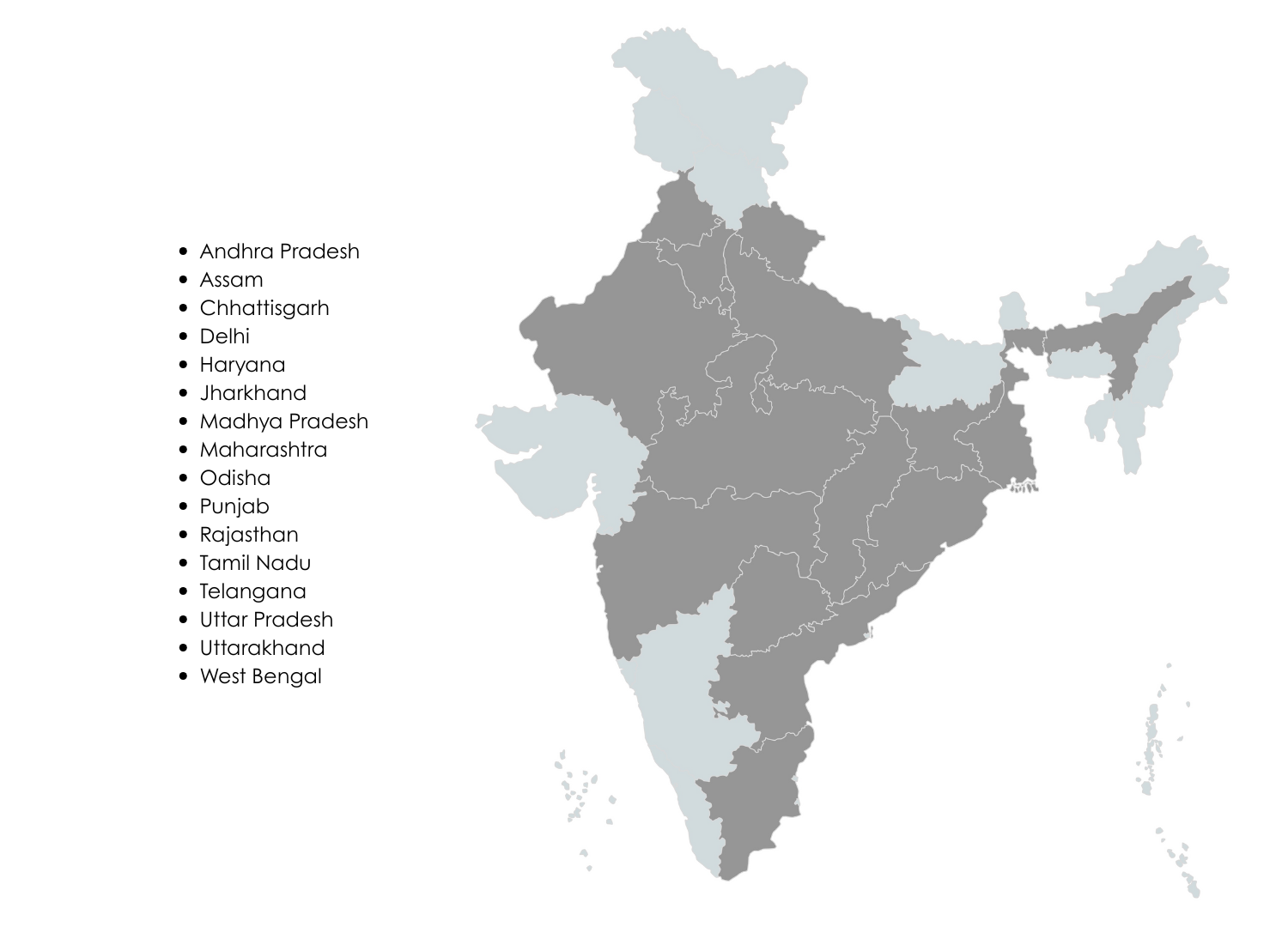 India Map Presence